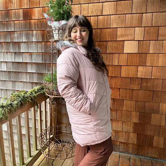 NWT Columbia Light Pink Village Park Insulated Long Jacket in Women's XXL - Picture 6 of 16